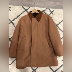 Men’s Nautica Wool Jacket with removable inner vest size Medium Tan